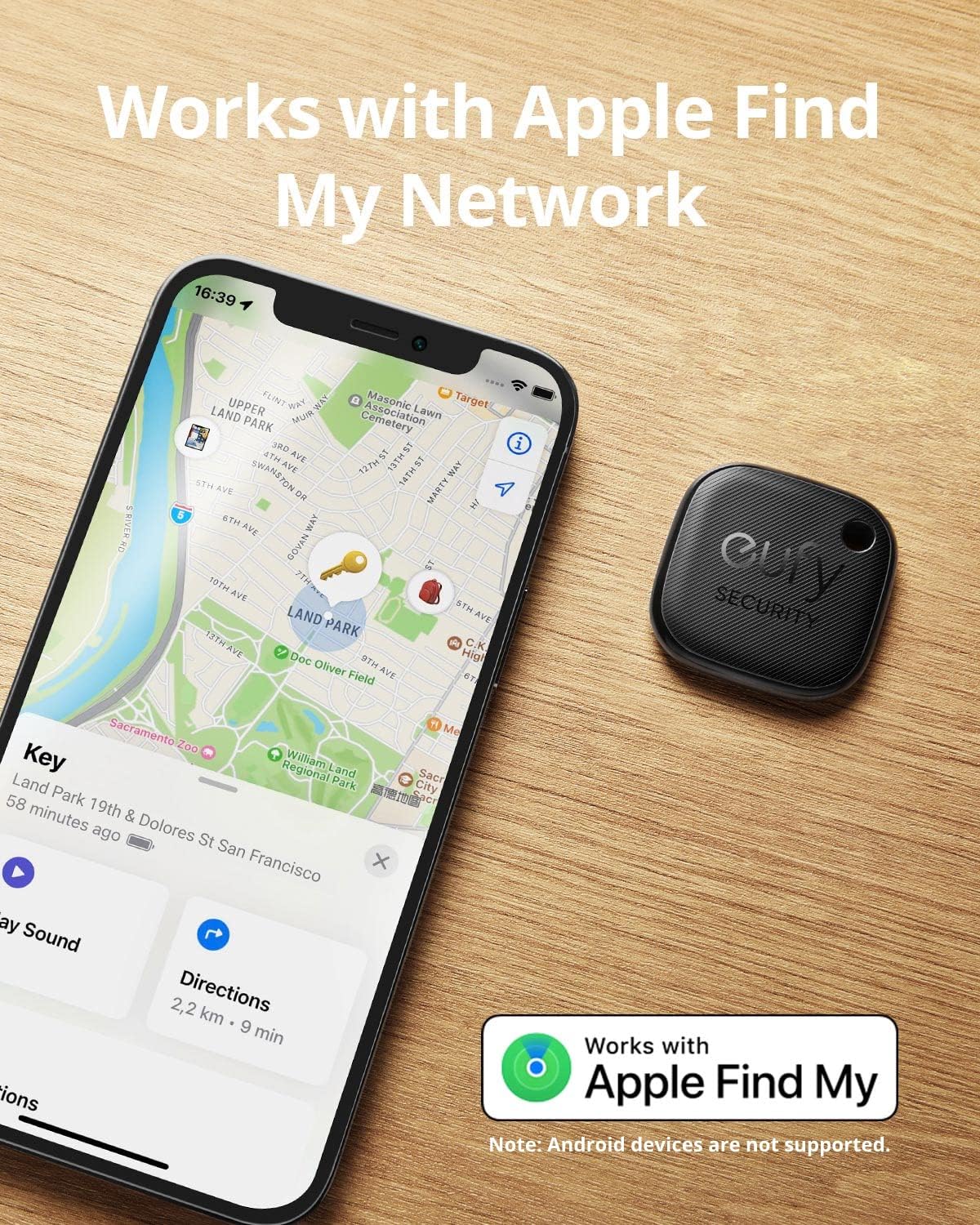 جهاز تتبع ذكي انكر يوفي سمارت تراك لنك, متوافق مع ابل فايند ماي | Anker Eufy SmartTrack Link – Apple Find My Compatible