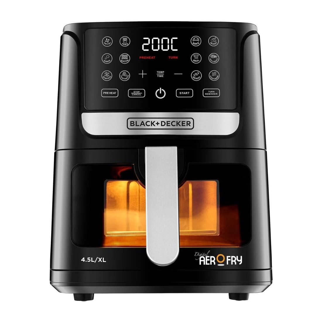 Black&Decker AF4500-B5 Digital Airfryer - 4.5L - بلاك أند ديكر  قلاية هوائية رقمية 4.5 لتر