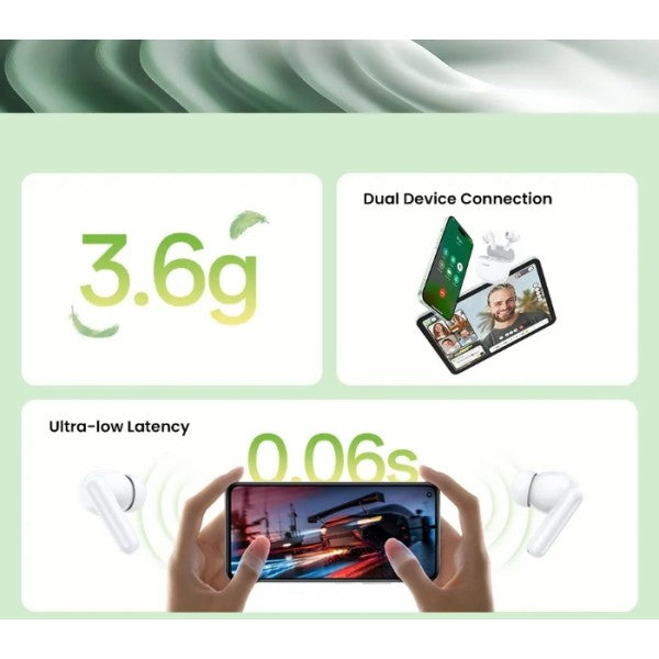 سماعات يوجرين HiTune P3 لاسلكية بلوتوث 5.4 للآيفون 16 مع إلغاء ضوضاء 28 ساعة | UGREEN HiTune P3 Wireless Earbuds Bluetooth 5.4 12mm Drivers