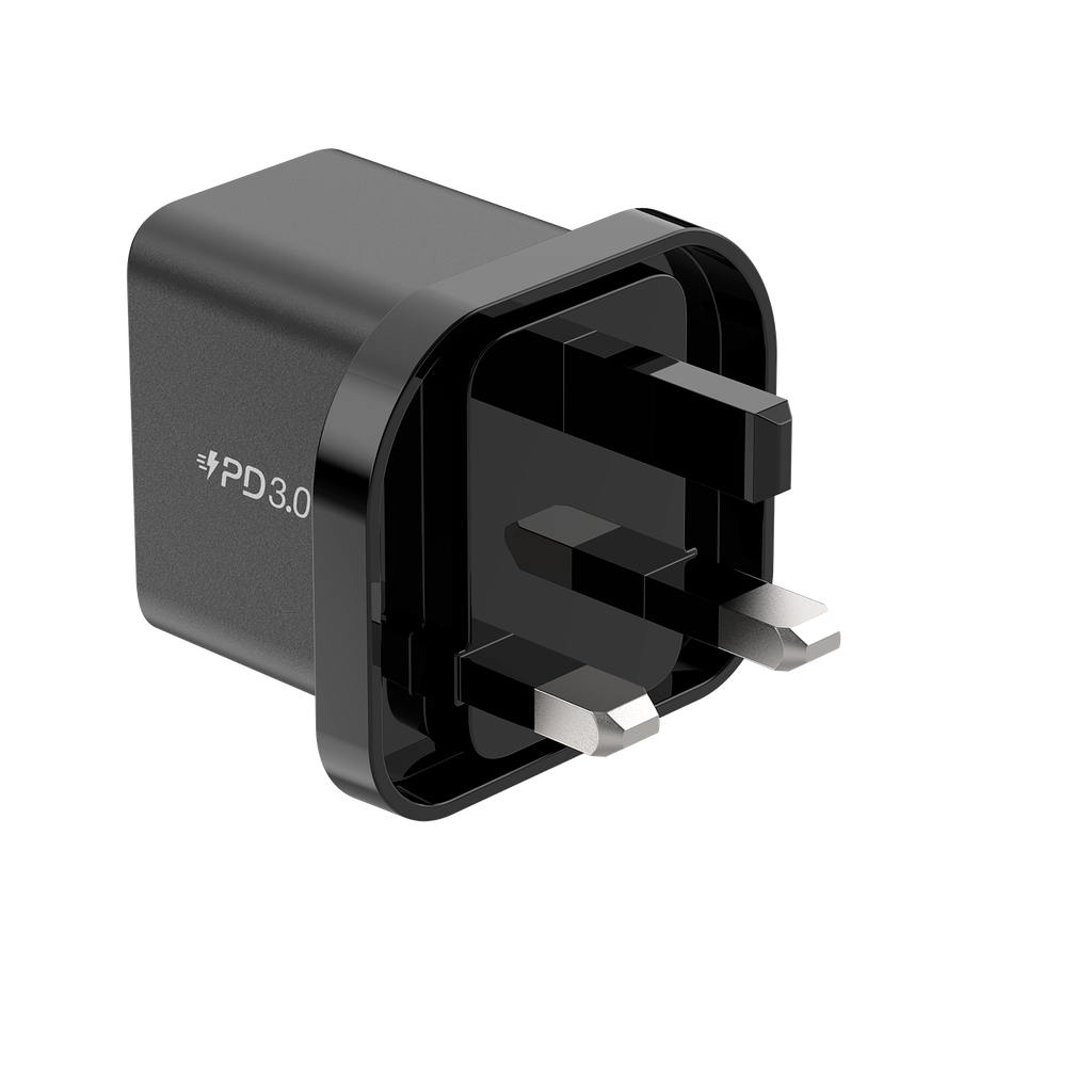 Momax ONEPLUG 35W 2-Port GaN Mini Charger - شاحن موماكس وان بلاج صغير بقدرة 35 واط, شاحن سريع مع منفذين USB-C