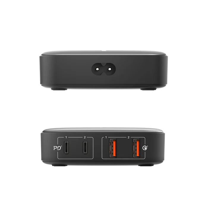 Momax ONEPLUG 100W 4-Port GaN Desktop Charger - شاحن مكتبي بأربع منافذ بقدرة 100واط من موماكس