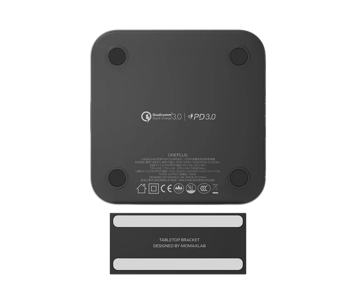 Momax ONEPLUG 100W 4-Port GaN Desktop Charger - شاحن مكتبي بأربع منافذ بقدرة 100واط من موماكس