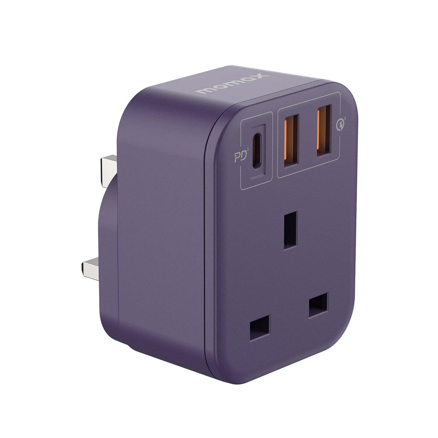 Momax ONEPLUG Extension Socket with USB ports - مقبس تمديد Momax ONEPLUG مع منافذ USB – وصلة كهربائية ذكية متعددة الاستخدام للشحن والطاقة
