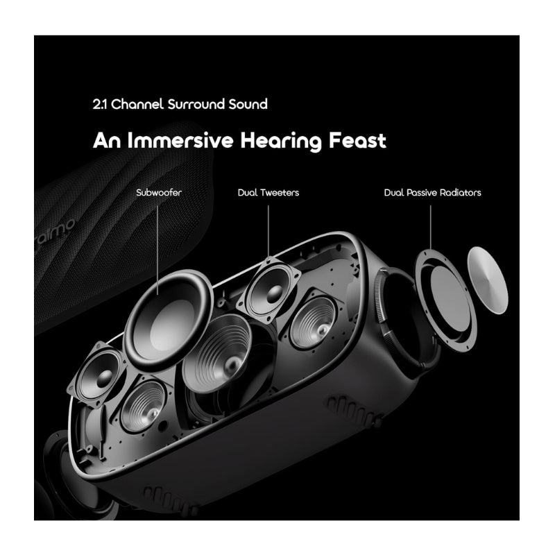 Oraimo MV SpaceBox Pro Black 80 watt - سماعة أورايمو إم في سبيس بوكس برو ٨٠ واط