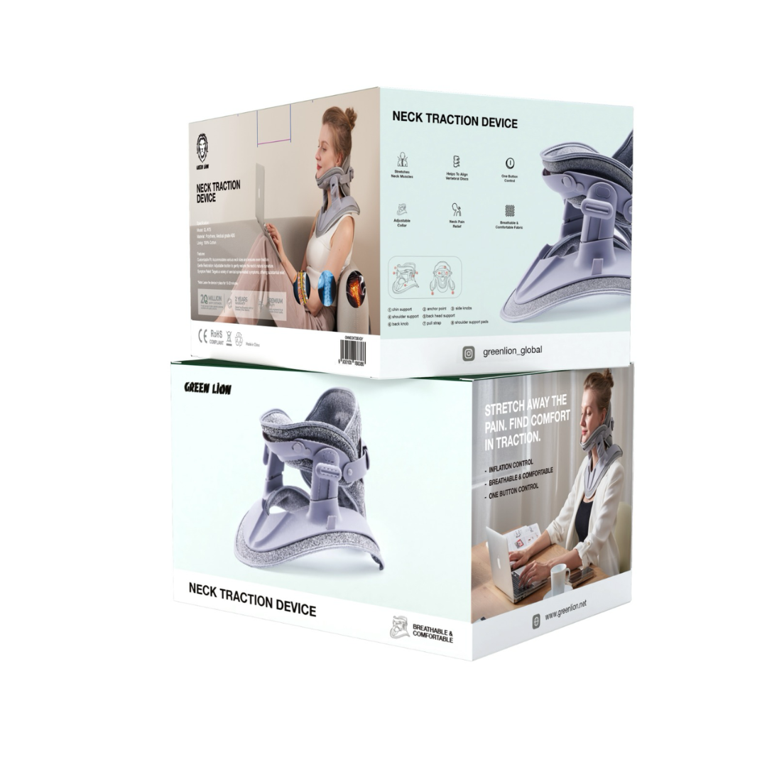 جرين لايون جهاز شد الرقبة | Green Lion Neck Traction Device
