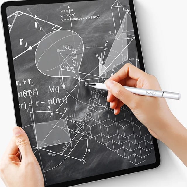 WiWU Pencil One Aluminum Alloy Touch Screen 2 in 1 Universal Stylus - قلم ويوو بشاشة تعمل باللمس 2 في 1 قلم ستايلس عالمي للهواتف الذكية