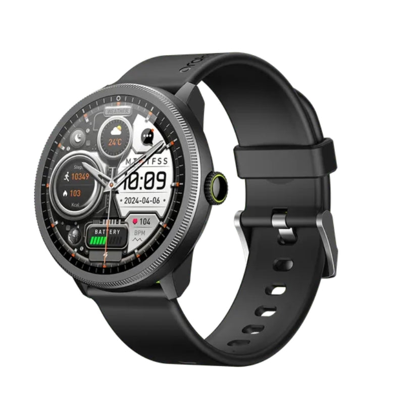 Oraimo Smart watch OSW-820 Black - ساعة أورايمو الذكية بشاشة اموليد 1.43بوصة وتتبع صحي دقيق