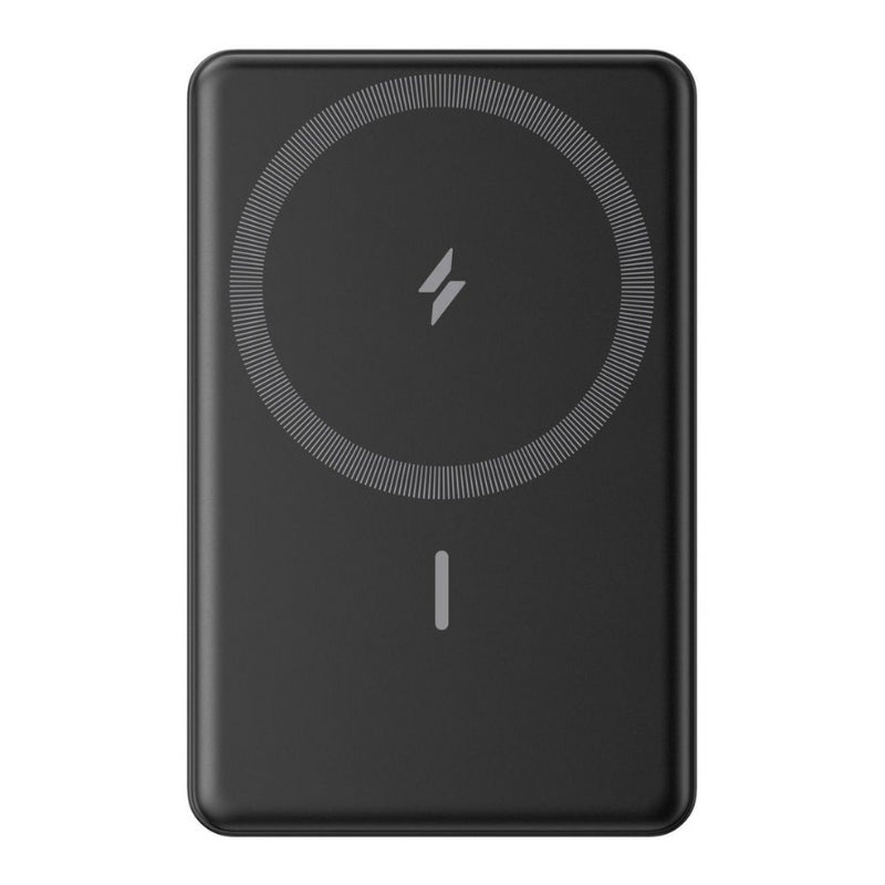 باور بانك انكر ماج جو المغناطيسي بسعة 10,000 مللي امبير مع مسند - اسود | Anker MagGo 10K Power Bank with Magnetic Stand - Black