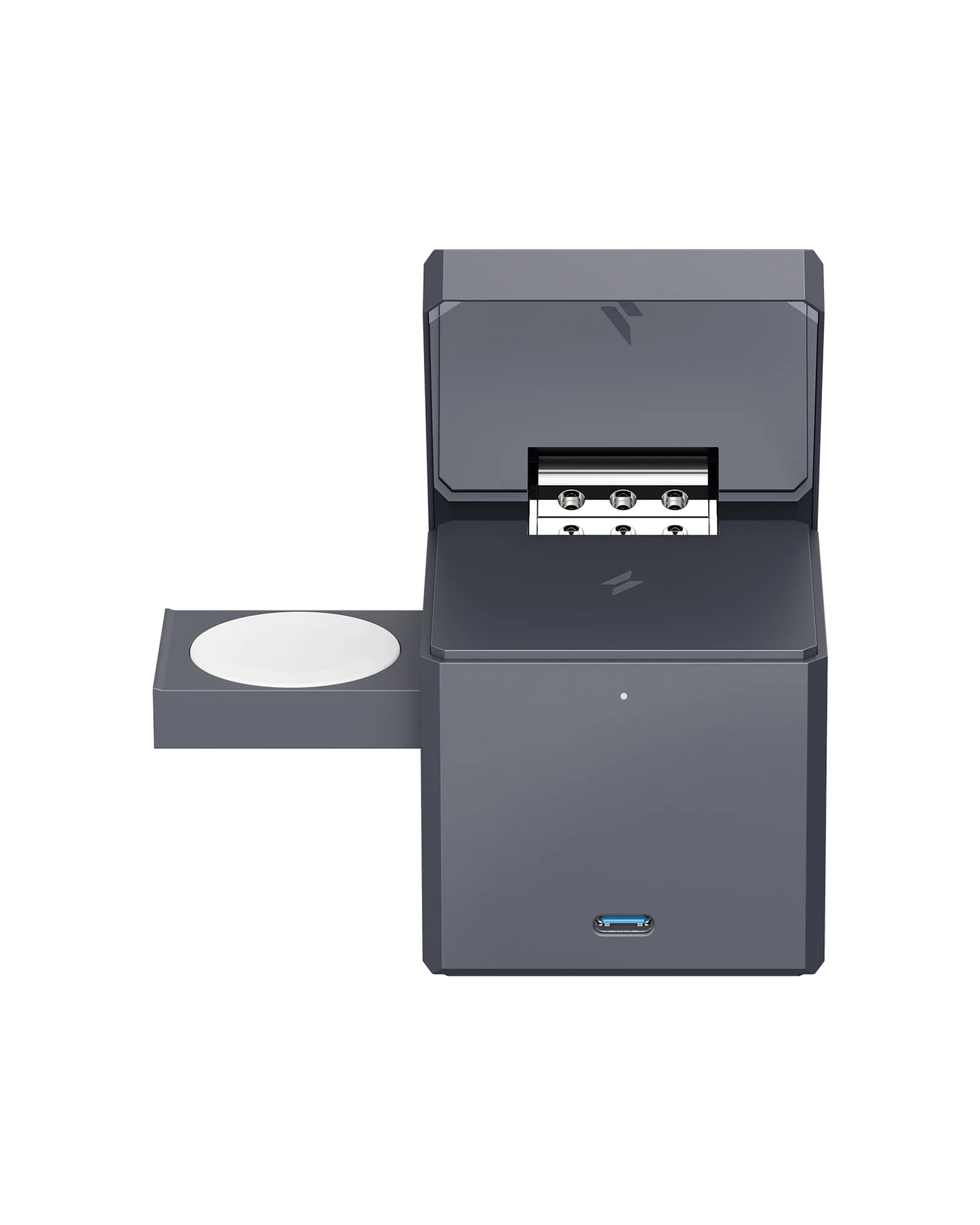 مكعب انكر 3 في 1 مع ماج سيف, شاحن لاسلكي فائق السرعة 15 واط للايفون | Anker 3-in-1 Cube with MagSafe, 15W Ultra-Fast Wireless Charger for iPhone