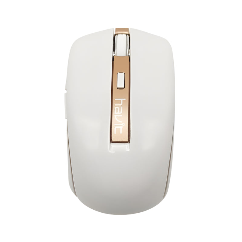 Havit Wireless Mouse 2.4GHz – Ergonomic Design with Gold Accents - ماوس من هافيت لاسلكي بتقنية 2.4GHzGHz