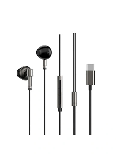 WiWU Ergonomic Design Type C Headsets 120cm Wired Sports Earphone - سماعات رأس بتصميم مريح من النوع سي مقاس 120 سم سلكية للرياضة من ويوو