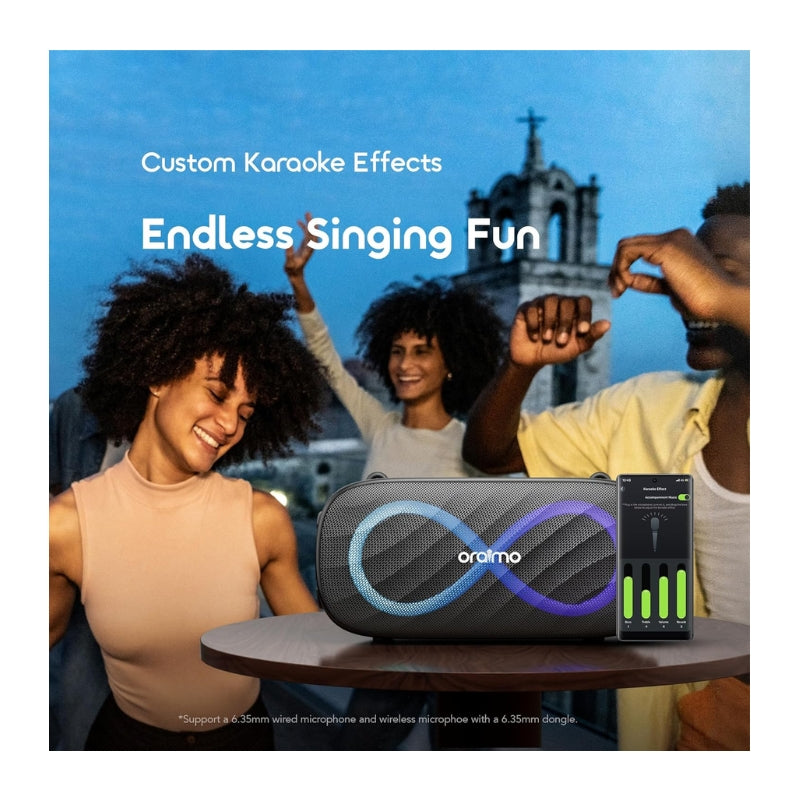 Oraimo MV SpaceBox Pro Black 80 watt - سماعة أورايمو إم في سبيس بوكس برو ٨٠ واط