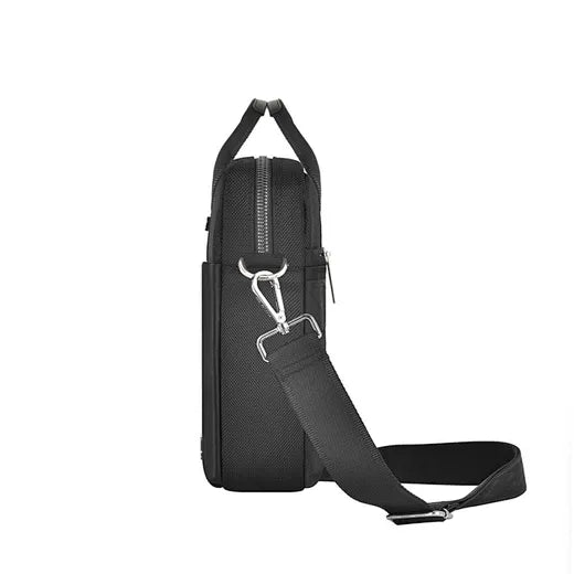 حقيبة لابتوب ويوو هالي لحجم 14 انش مع حزام كتف - اسود | WiWU Hali Laptop Briefcase Bag Handbag with Shoulder Strap 14" – Black