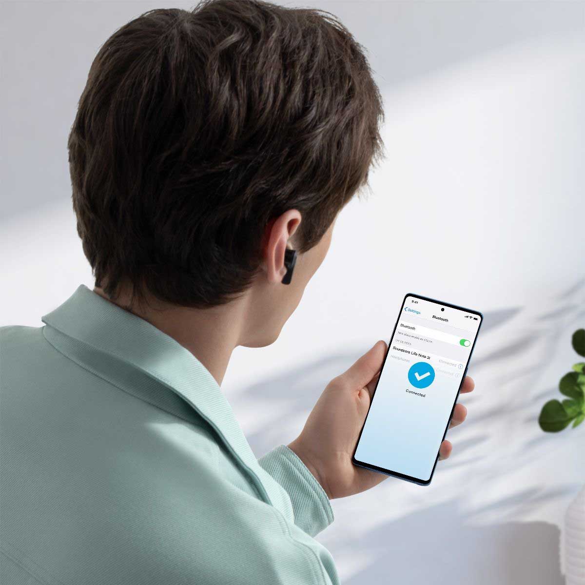 ساوند كور سماعات اذن لايف نوت 3i بخاصية الغاء الضوضاء من انكر مع 4 ميكروفونات - Soundcore by Anker Life Note 3i Noise Cancelling Earbuds with 4 Mic