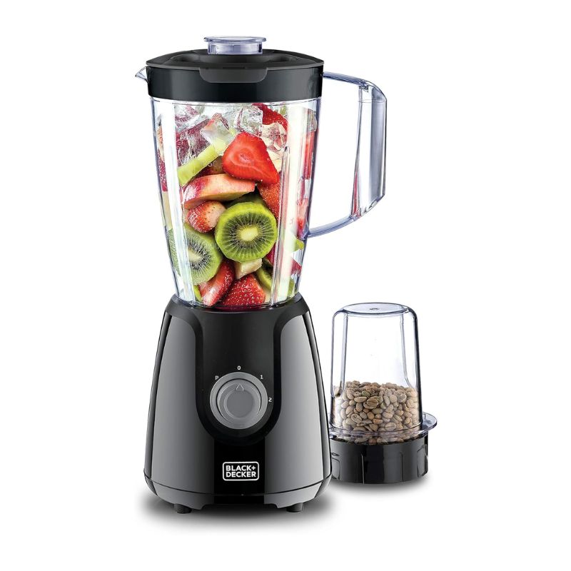 Black&Decker 400W Blender with 1 Mill BX4030-B5 - خلاط بلاك اند ديكر بقدرة 400 واط مع مطحنة