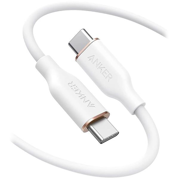 Anker PowerLine III Flow USB-C to USB-C Cable 100W (1.8m/6ft) - كيبل باور لاين يو اس بي سي الى يو اس بي سي بقدرة 100واط من أنكر