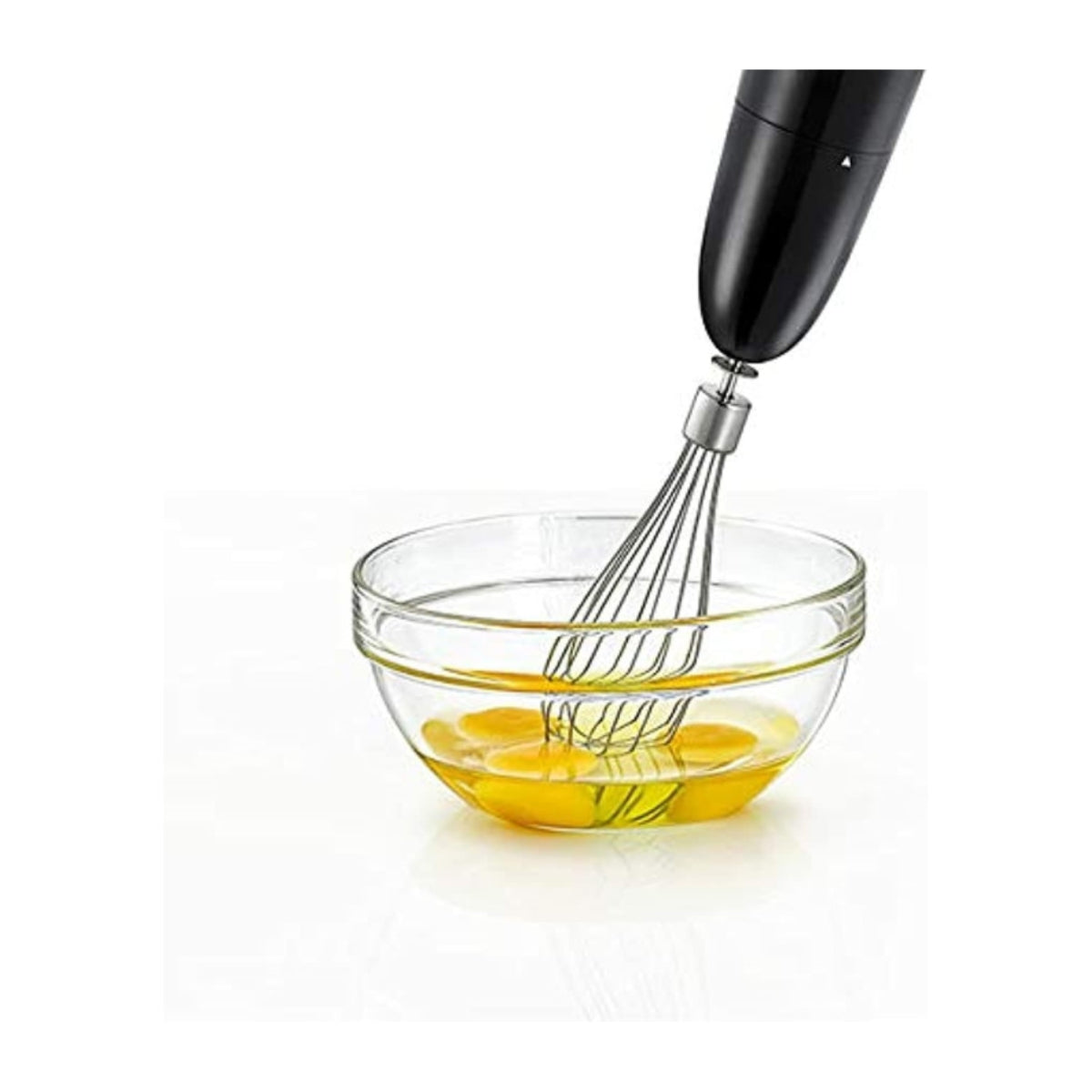 خلاط يدوي 600 وات 600 مل مع وعاء تقطيع وشفرات من الفولاذ من بلاك اند ديكر - Black+Decker 600W 600ml Hand Blender with Chopping Bowl and Steel Blades