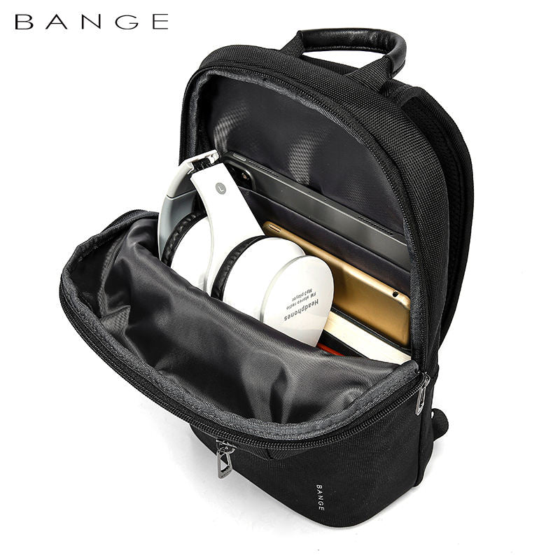 BANGE Multi-functional Men's Oxford Crossbody Anti-theft Shoulder Chest Bag with USB Port | حقيبة كتف رجالية من بانجي متعددة الاستعمالات ومقاومة للماء, مع منفذ يو اس بي