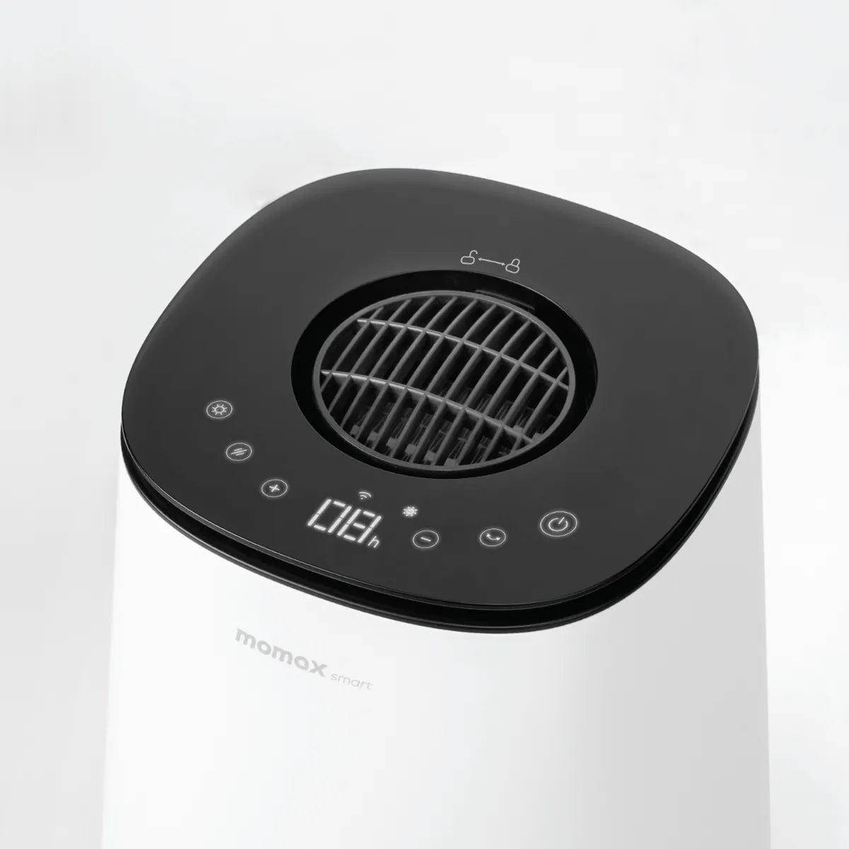 Momax Air Pure Duo IoT UV Hot & Cool Purifying Fan - مروحة تنقية الهواء موماكس اير بيور ديو, بتقنية UV, تبريد وتدفئة ذكية, تنقية هواء