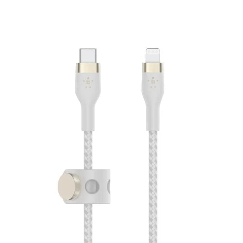Belkin BoostCharge Pro Flex USB-C Cable with Lightning Connector 1M - كيبل يو اس بي سي معموصل لايتننع بتقنية البوست شارجر بطول 1 متر