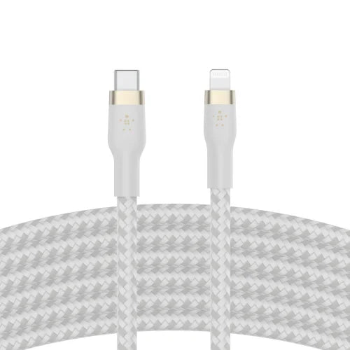 Belkin BoostCharge Pro Flex USB-C Cable with Lightning Connector 1M - كيبل يو اس بي سي معموصل لايتننع بتقنية البوست شارجر بطول 1 متر