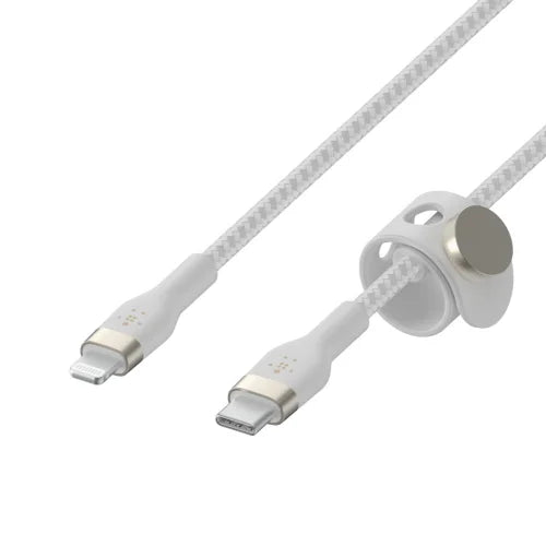 Belkin BoostCharge Pro Flex USB-C Cable with Lightning Connector 1M - كيبل يو اس بي سي معموصل لايتننع بتقنية البوست شارجر بطول 1 متر