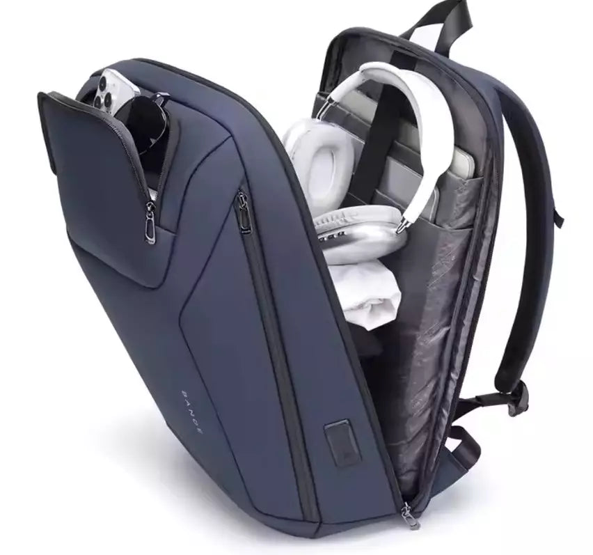 حقيبة ظهر بانجي للابتوب بحجم 15.6 انش, للاعمال والسفر مع منفذ يو اس بي | BANGE Laptop Backpack Business Travel Backpack (15.6")