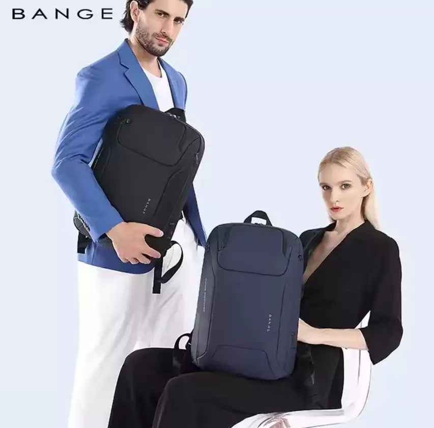 حقيبة ظهر بانجي للابتوب بحجم 15.6 انش, للاعمال والسفر مع منفذ يو اس بي | BANGE Laptop Backpack Business Travel Backpack (15.6")