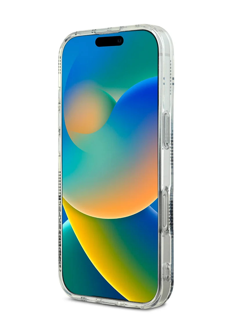 Karl Lagerfeld IML Hard Case with Electroplated Karl Head for iPhone 16 Pro Max | كفر كارل لاغرفيلد بشعار كارل ورمز الماركة لهاتف ايفون 16 برو ماكس