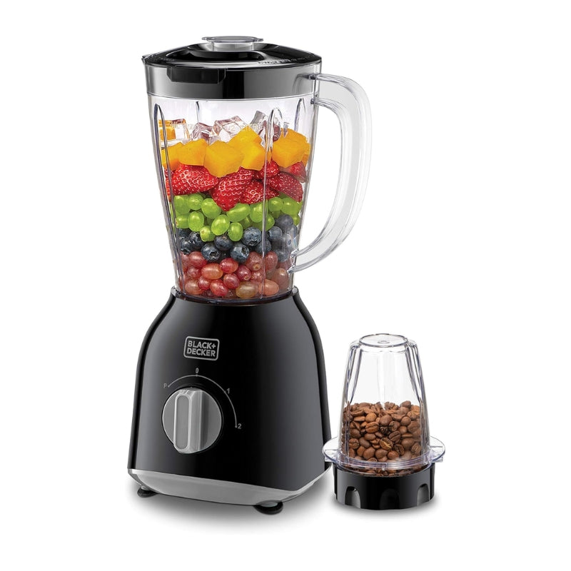 Black&Decker BX365J-B5 400W Blender with Grinder and extrajar - بلاك أند ديكر  خلاط 400 واط مع مطحنة وجرة إضافية