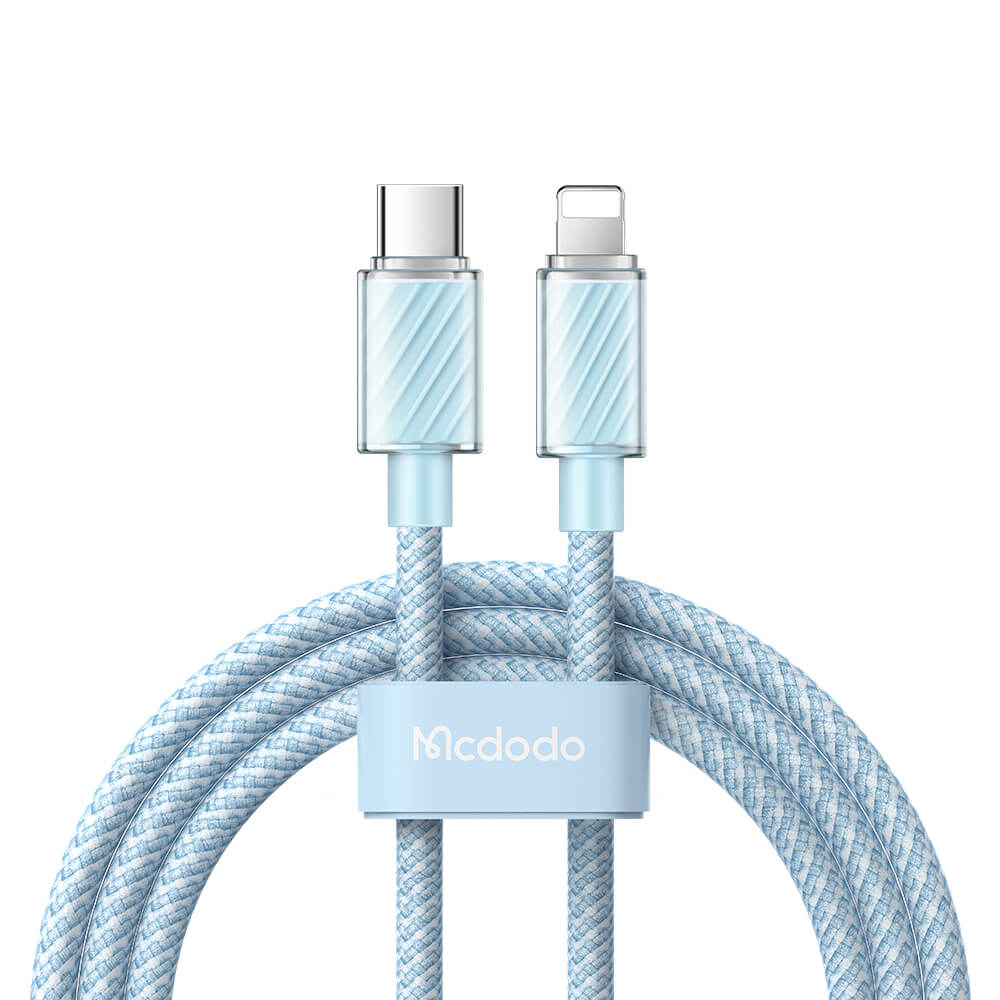 Mcdodo 36W Type-C to Lightning Cable 1.2M Dichromatic Series - كابل من مكدودو 36واط تايب سي إلى لايتننج 1.2متر سلسلة ثنائي اللون