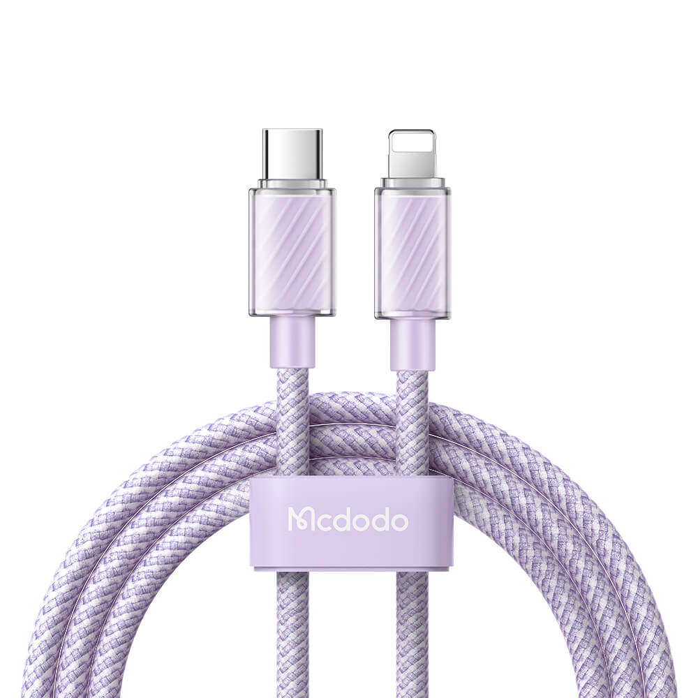 Mcdodo 36W Type-C to Lightning Cable 1.2M Dichromatic Series - كابل من مكدودو 36واط تايب سي إلى لايتننج 1.2متر سلسلة ثنائي اللون