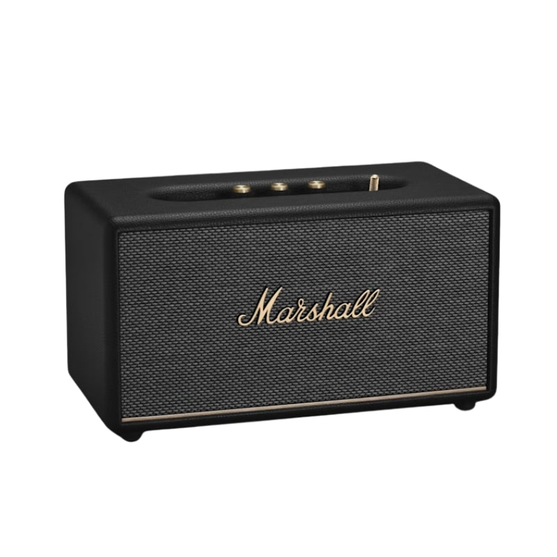 سماعة مارشال بلوتوث صوت غامر بتصميم أسود كلاسيكي - Marshall Stanmore III Bluetooth Speaker