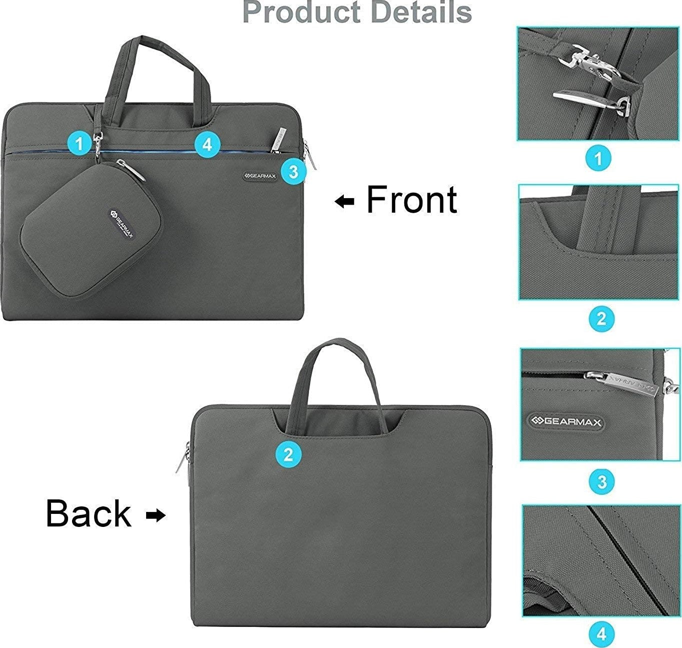 حقيبة لابتوب من ويوو مع تبطين داخلي لحجم 13 انش | WiWU Factory Laptop Handbag – Campus Slim Case 13"