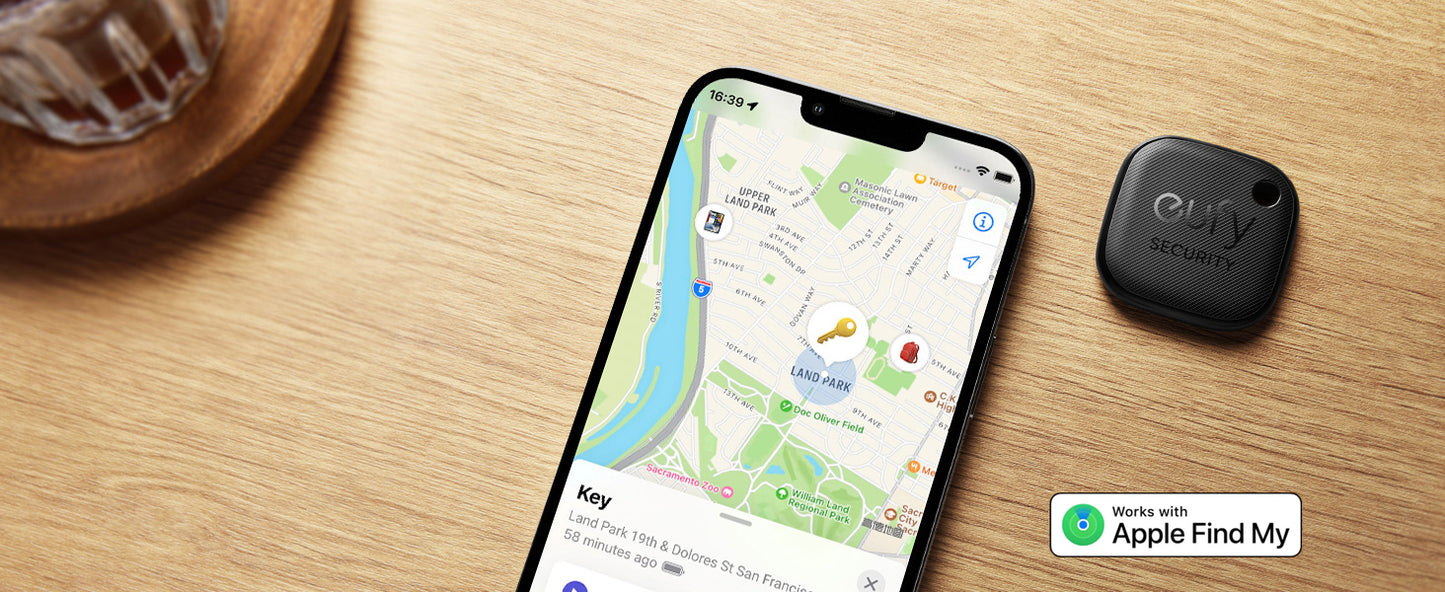 جهاز تتبع ذكي انكر يوفي سمارت تراك لنك, متوافق مع ابل فايند ماي | Anker Eufy SmartTrack Link – Apple Find My Compatible