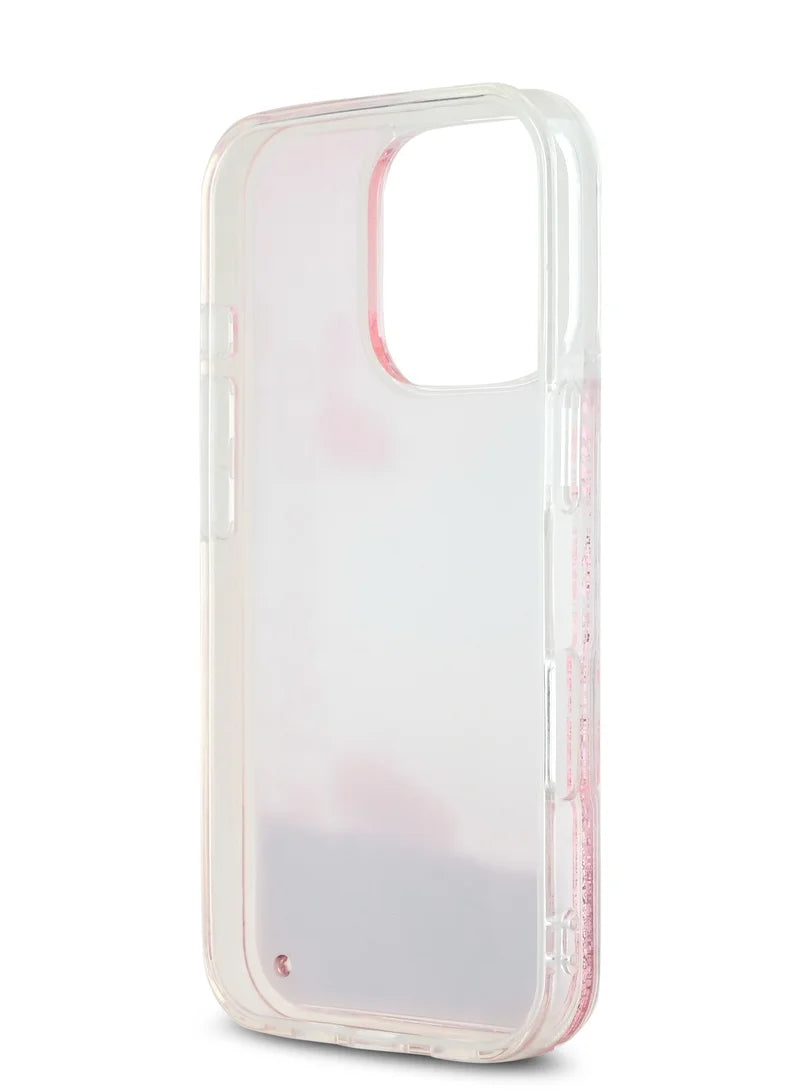 Karl Lagerfeld Liquid Glitter Gradient Hard Case for iPhone 16 Pro Max | غطاء كارل لاغرفيلد بلمعة سائلة وتدرج لوني لهاتف ايفون 16 برو ماكس