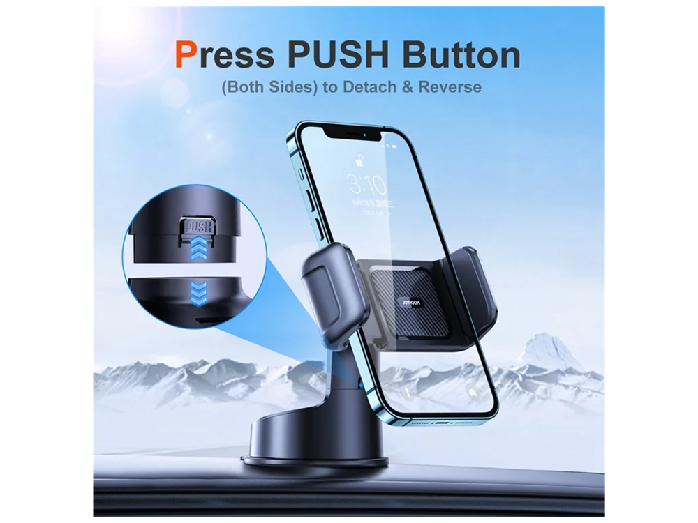 حامل هاتف للسيارة جويرووم للداشبورد بتصميم انسيابي ودوران 360 درجة | JoyRoom JR-ZS284 Universal Vehicle Dashboard Phone Holder 360° Rotating Car Mount