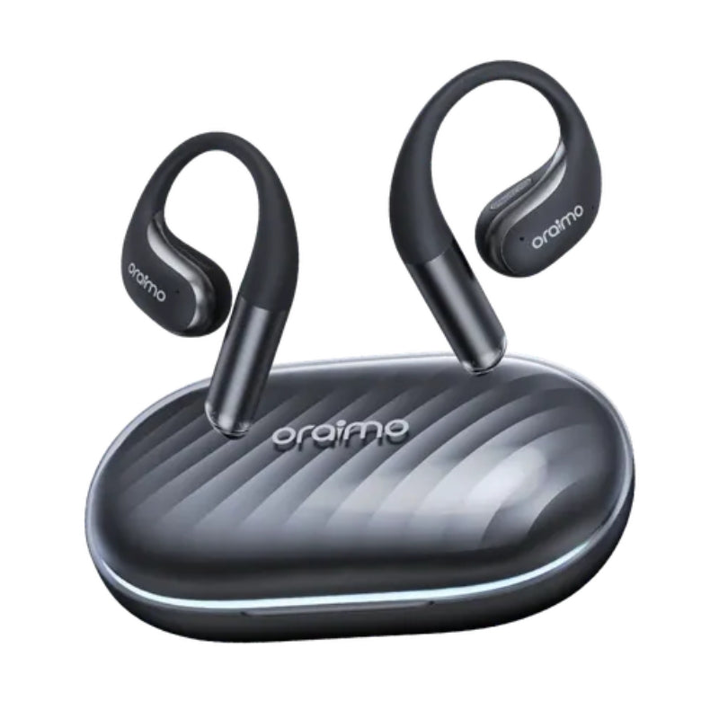 Oraimo TWS OPN-675 GRAPHITE GREY AFR - سماعات أورايمو أوبن آرك اللاسلكية بصوت محيطي وبطارية طويلة