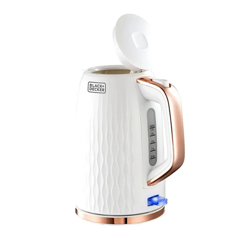 Black&Decker JC190W-B5 1.7L CORDLESS ELECTRIC KETTLE - غلاية بلاك اند ديكر كهربائية بلا سلك بسعة 1.7 لتر