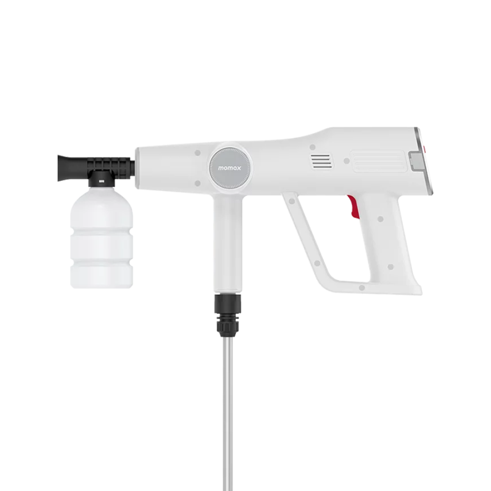 Momax Clean-Jug Portable Pressure Car Cleaner | High-Pressure Handheld Washer - مكنسة ومضخة ضغط محمولة موماكس كلين جك, تنظيف السيارة الذاتي بضغط قوي