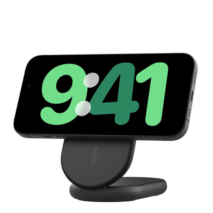 شاحن بيلكن اللاسلكي القابل للطي شحن سريع بقوة 15 واط مع تقنيةQ2i -Belkin BoostCharge Magnetic Foldable Wireless Charger with Qi2 15W