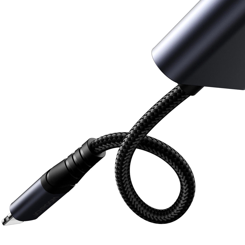 محوّل جويرووم 2 في 1 من لايتنينغ إلى منفذي لايتننغ (شحن + صوت) | JOYROOM SY-L02 2-in-1 Lightning Audio Adapter