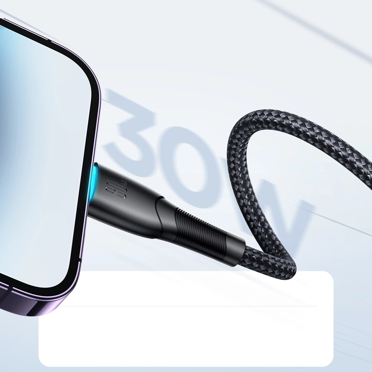 كيبل جويرووم SA32-CL3 يو اس بي سي الى لايتننغ بقدرة شحن 30 واط وطول 1 متر - اسود | JOYROOM Starry Series SA32-CL3 30W USB-C to Lightning Cable 1m – Black