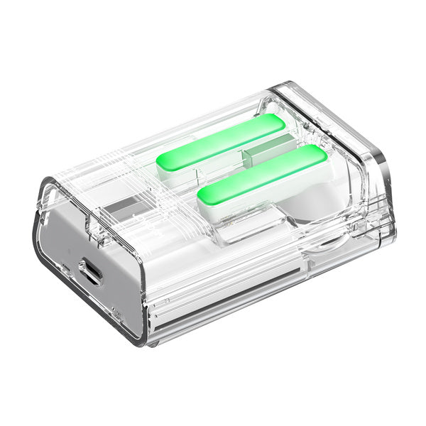 سماعات جويرووم JR-TC1 اللاسلكية مع اضائة LED, وقت تشغيل حتى 24 ساعة - ابيض | JOYROOM JR-TC1 True Wireless Earbuds with LED Lights – 24H Playtime – White