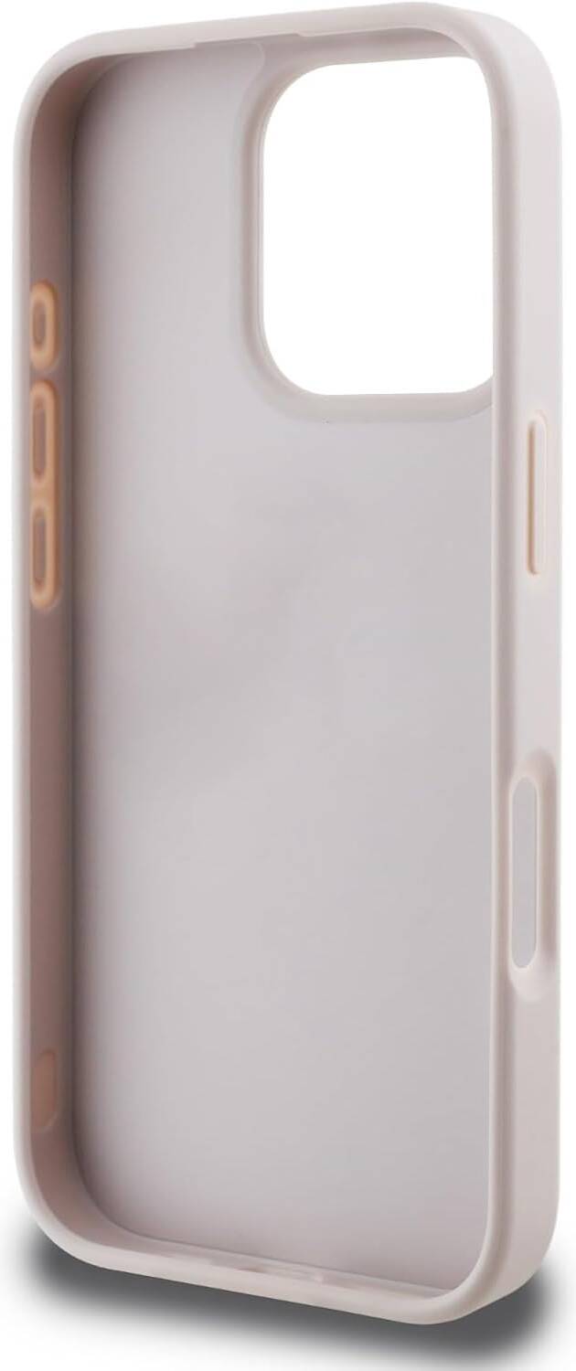 GUESS PU 4G Hard Case with Big Love Logo for iPhone 16 Pro | كفر GUESS بتصميم 4 جي PU وشعار لاف كبير لجهاز ايفون 16 برو