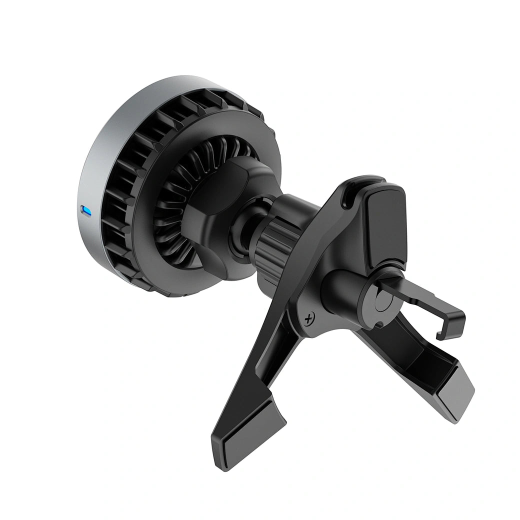 شاحن سيارة ويوو Qi2.0 لاسلكي مغناطيسي بقدرة شحن 15 واط | WiWU CH-319 Qi2.0 Car Wireless Charger – 15W Magnetic Cooling Car Mount