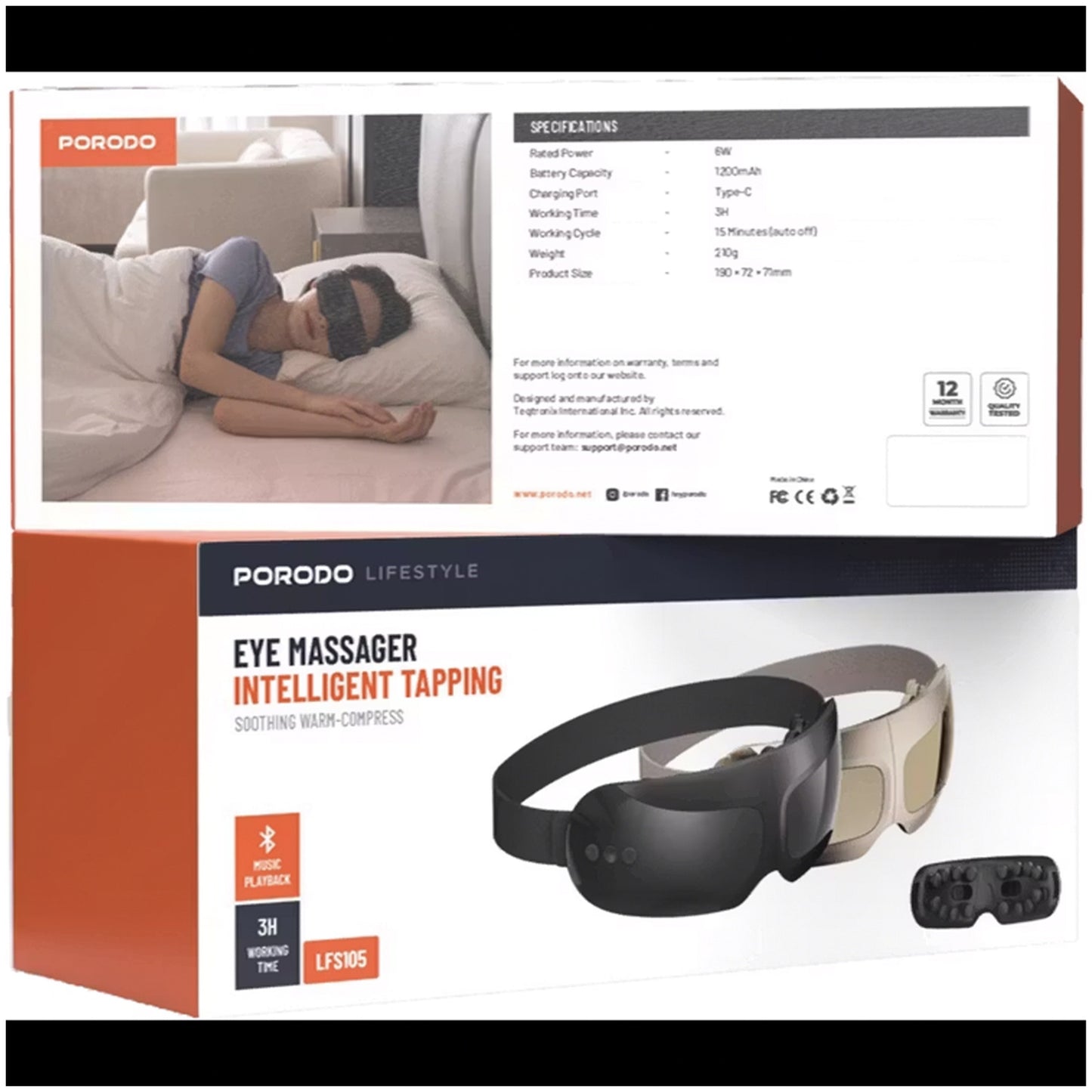 جهاز تدليك العين من بورودو لايف ستايل  | Porodo Lifestyle Eye Massager