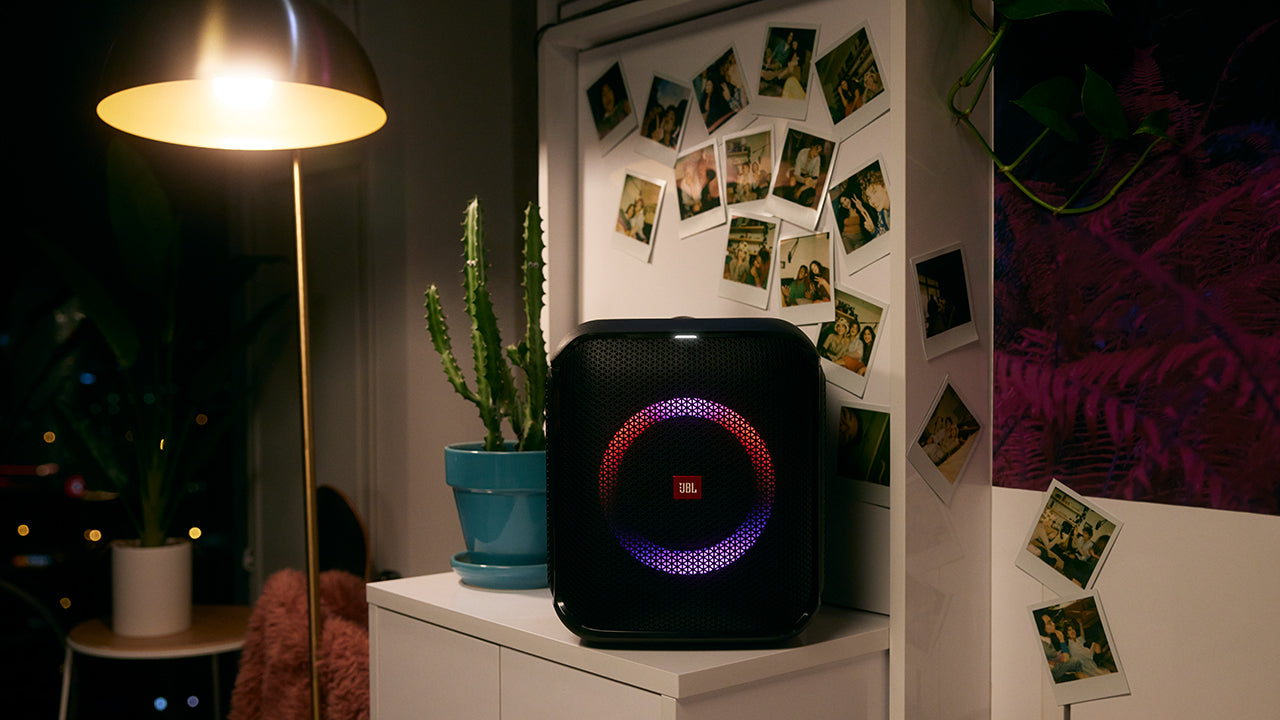 JBL Partybox Encore Essential Portable Wireless Speaker, 6H Playtime - Black | سماعة جي بي ال بارتي بوكس انكور اسينشال المحمولة اللاسلكية, تشغيل حتى 6 ساعات - اسود