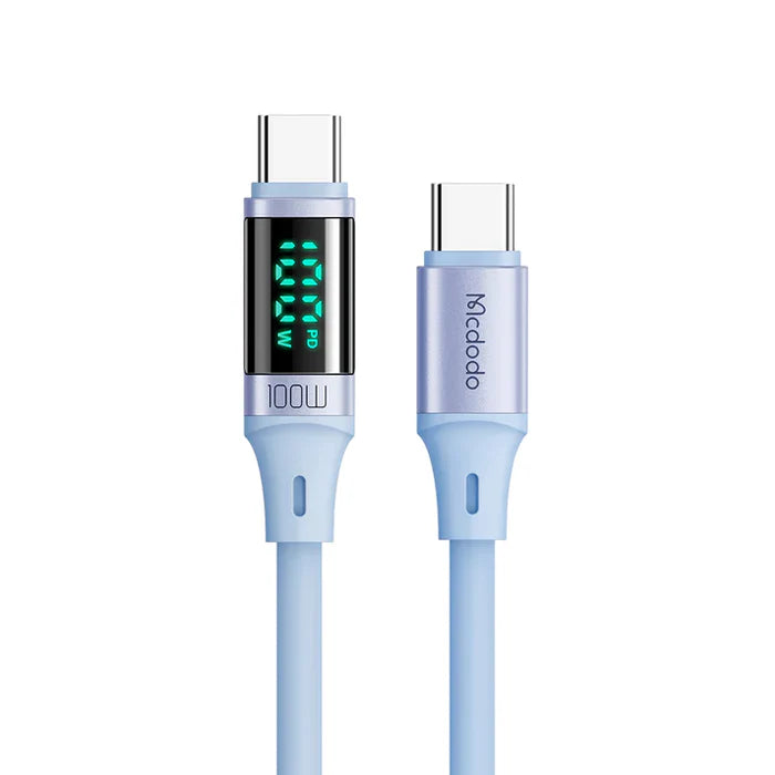 Mcdodo 100W Type C To Type C Digital HD Cable 1.2M - كيبل ماكدودو 100 واط من التايب سي إلى التايب سي عالي الدقة بطول 1.2 متر