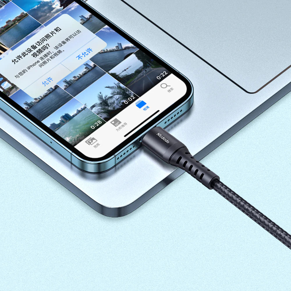 Mcdodo Charging Data Cable For iPhone 1M - كيبل لايتننغ لليفون بطول 1 متر من مكدودو